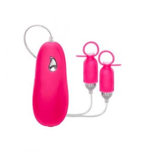 Pink Silicone Vibrating Nipple Pleasurizers
