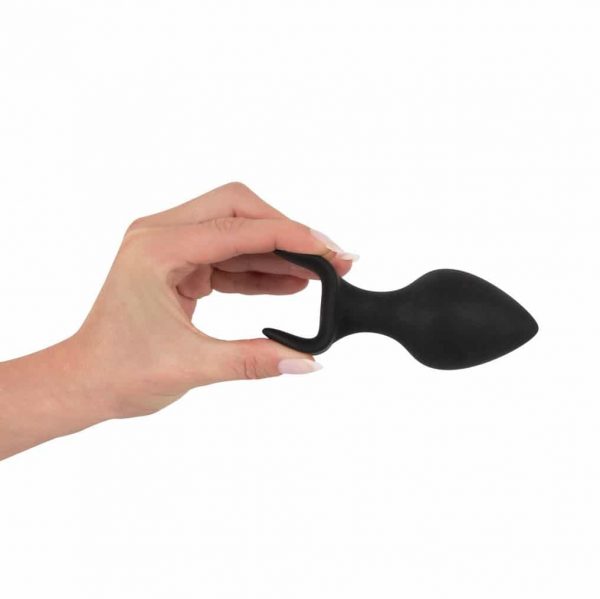 Black Velvet Silicone Three Piece Butt Plug Anal Training Set Flexible