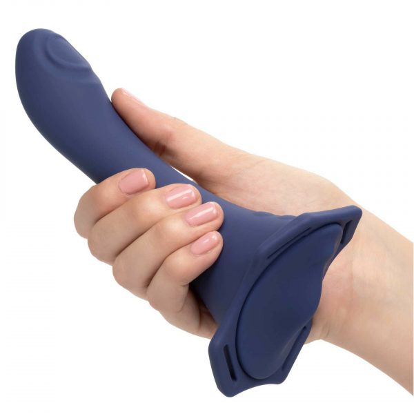 Her Royal Harness Me2 Thumper Strap On With Rechargeable Vibe - Blue Vibrator