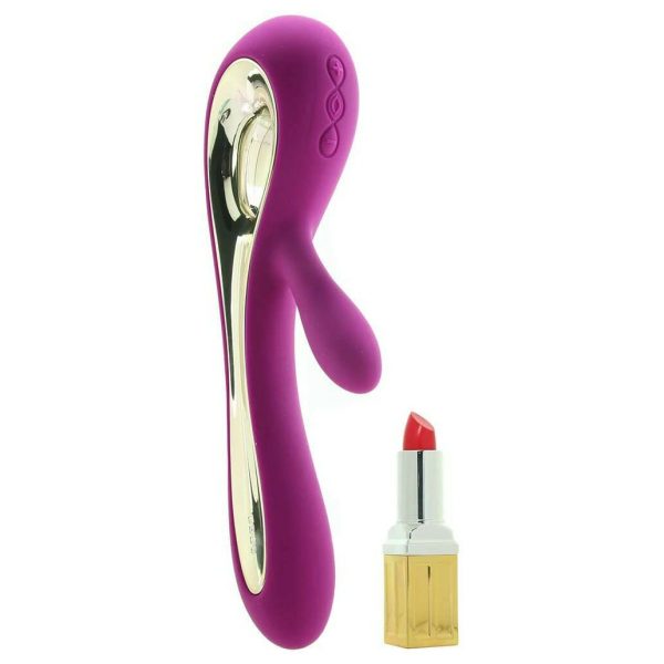 Lelo Soraya 2 Dual Rabbit Vibrator Deep Rose Lipstick