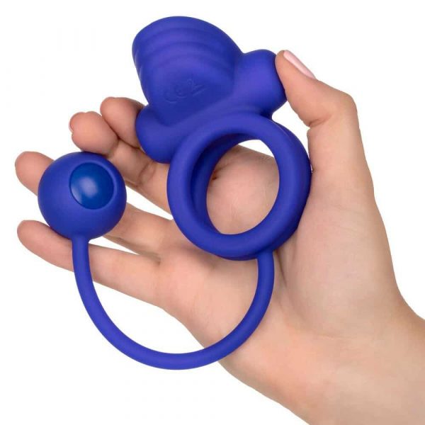 Rechargeable Dual Rockin Rim Enhancer Cock Ring Hand
