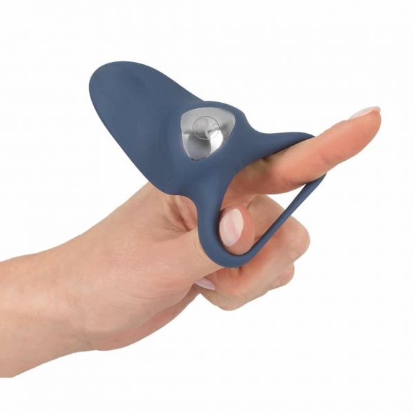 Rechargeable Silicone Vibrating Cock Ring Stretchy