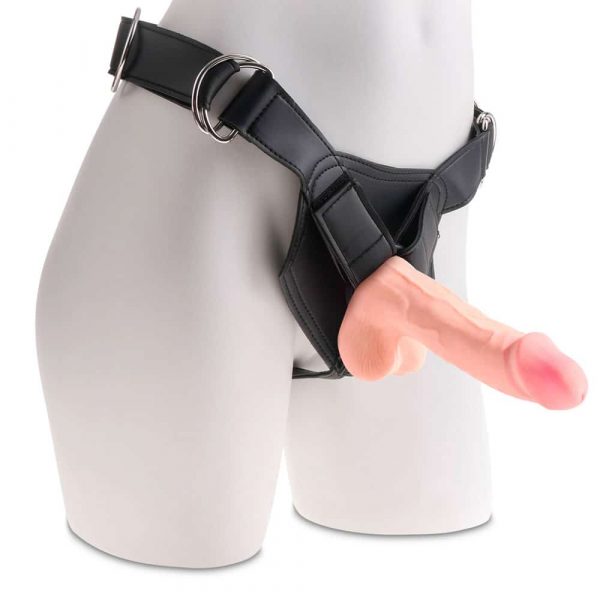 King Cock Plus 7.5 Inch Triple Density Cock With Balls Realistic Dildo with harness