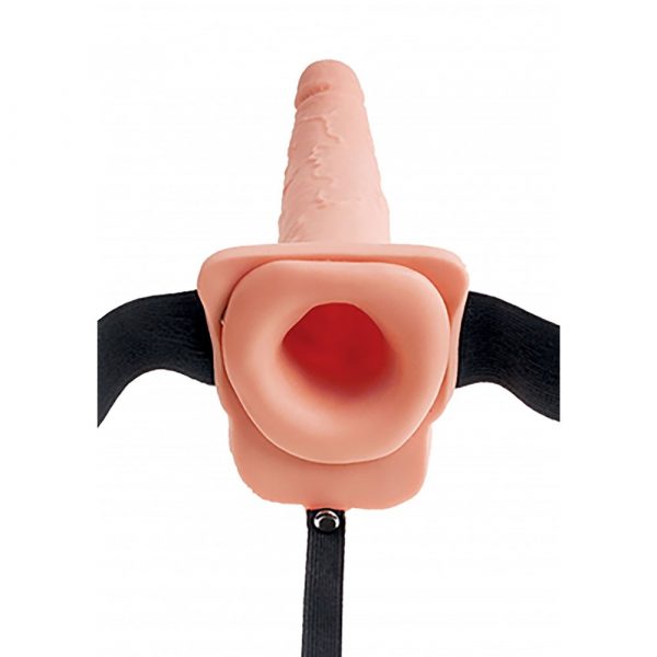 Fetish Fantasy 7.5 Inch Hollow Squirting Strap-on 1