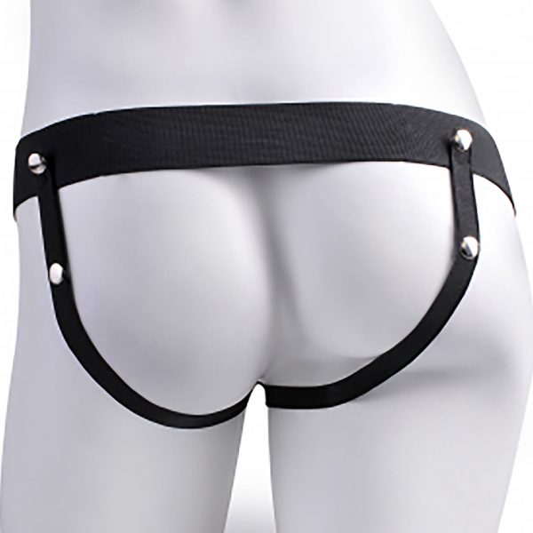 Fetish Fantasy 7.5 Inch Hollow Squirting Strap-on back of harness