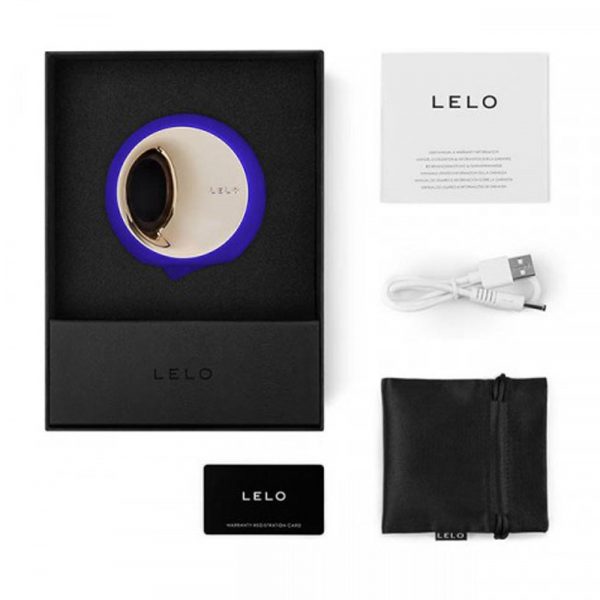Lelo Ora 3 Deep Midnight Blue Oral Sex Stimulator Packaging