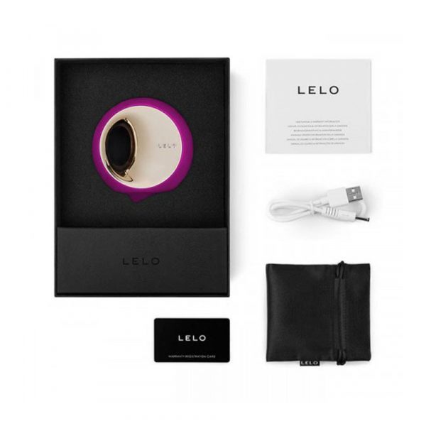 Lelo Ora 3 Deep Rose Oral Sex Stimulator Packaging