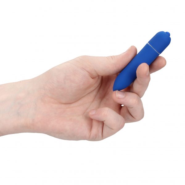 Power Mini Bullet Vibrator (Blue) in hand