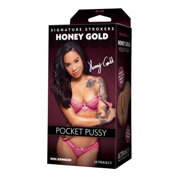 Signature Strokers Honey Gold Pocket Pussy Boxed