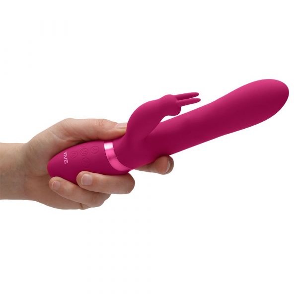 Vive Amoris Pink Rabbit Vibrator With Stimulating Beads 2