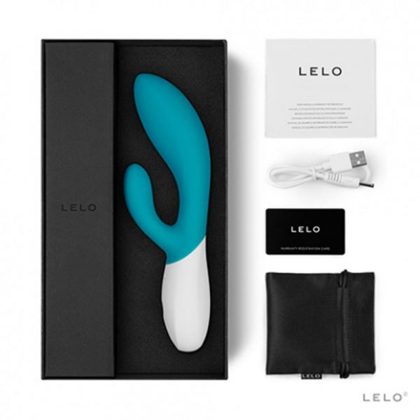 Lelo Ina Wave Ocean Blue Luxury Vibrator Packaged