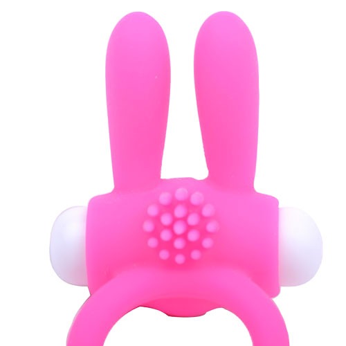 Cockring With Rabbit Ears (Pink) Ears close-up