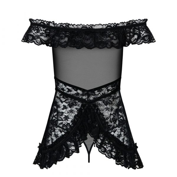 Obsessive Lacey Babydoll And String Black 2