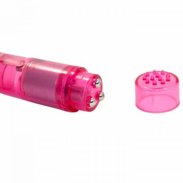 Pink Powerful Pocket Mini Vibrator End