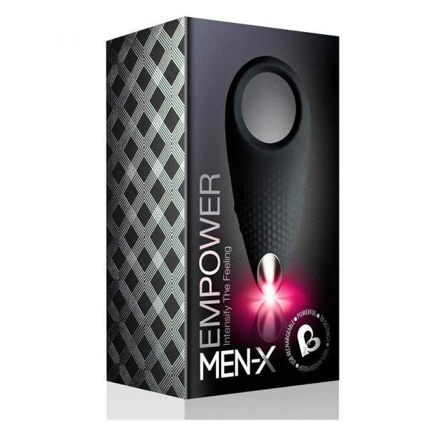 Rocks Off Empower Men-X Vibrating Cockring (Black) Boxed