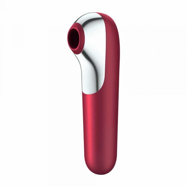 Satisfyer App Enabled Dual Love Clitoral Massager (Red)