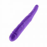 Dillio 16 Inch Purple Double Ended Dildo Side