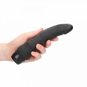 G-Spot Realistic Black Vibrator in hand