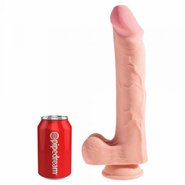 King Cock Plus 10 Inch Triple Density Cock With Balls size comparison