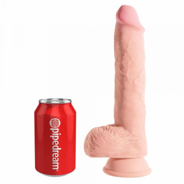 King Cock Plus 10 Inch Triple Density Fat Cock With Balls Size Comparison