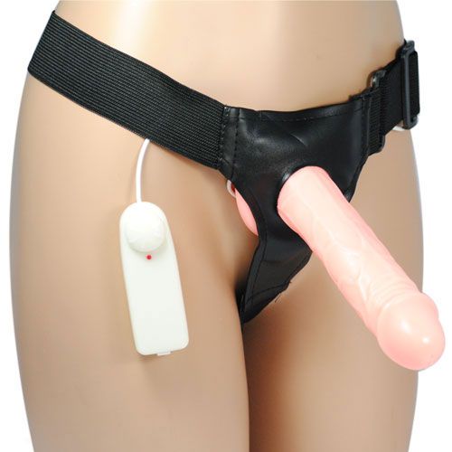 Easy Hollow Strap-On Vibrator with remote