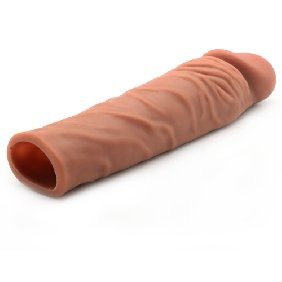 Penis Extender 7.4 Inches Flesh Brown Back