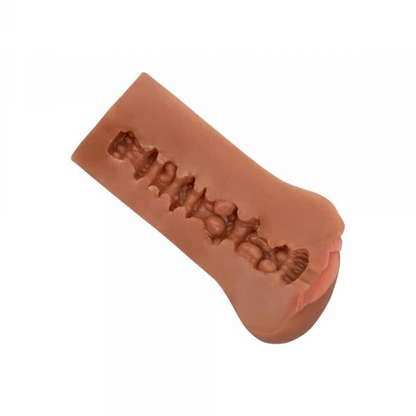 Boundless Vulva Male Masturbator (Flesh Brown) Cross Section