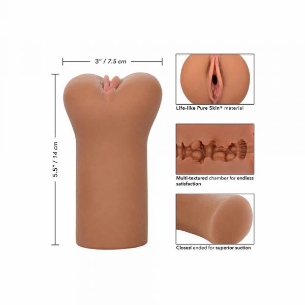 Boundless Vulva Male Masturbator (Flesh Brown) Details