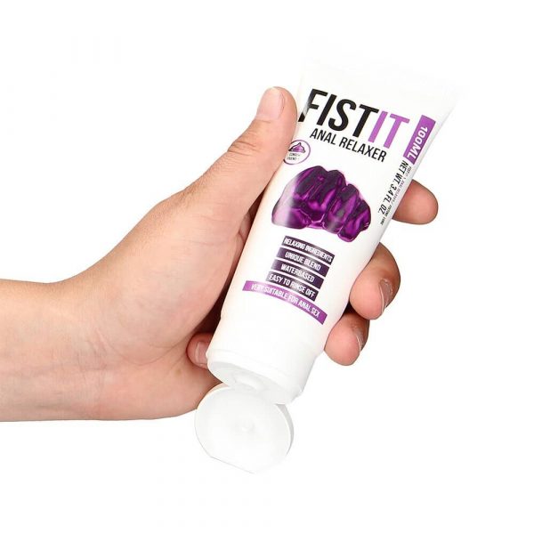 Fist It Anal Relaxer 100ml in hand