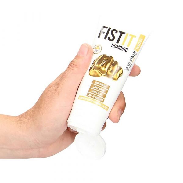 Fist It Numbing Anal Lubricant 100ml in hand