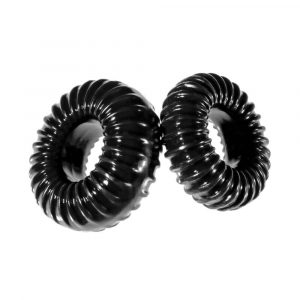 Perfect Fit XPlay Gear Slim Ribbed Cock Rings (2 Pack)