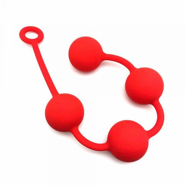 Red Quartet Anal Balls (5cm) Flexible