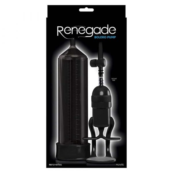 Renegade Bolero Penis Pump (Black) Packaged