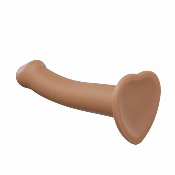 Strap On Me Silicone Dual Density Bendable Caramel Dildo (Small)