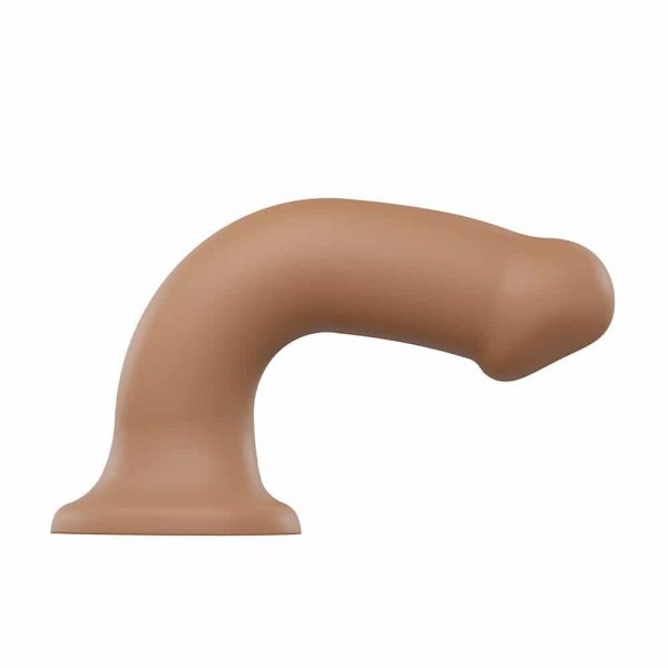 Strap On Me Silicone Dual Density Bendable Caramel Dildo (Small) bendable