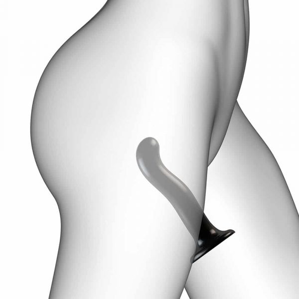 Strap On Me Prostate and G-Spot Curved Large Dildo (Black) - G-Spot