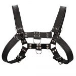 Ouch Chest Bulldog Harness Large to X-Large (Black) - No Model