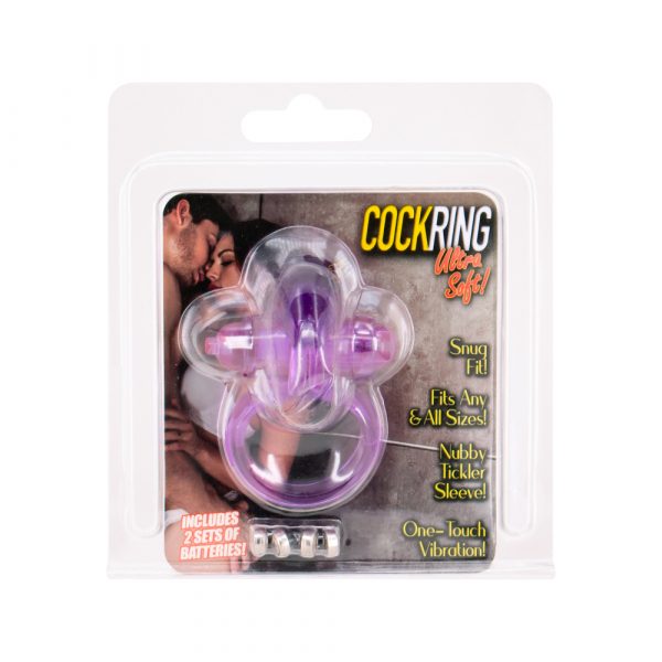 Packaged Rabbit Ultra Soft Vibrating Cockring