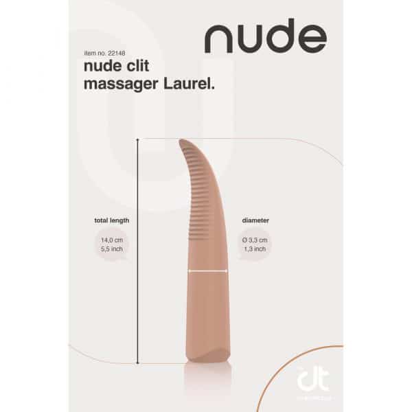 Nude Laurel Mini Rechargeable Travel Clit Massager - 3