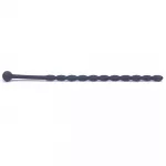 6 Inch Black Silicone Beaded Penis Sound Plug