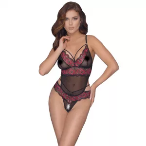 Cottelli Crotchless Body With Lace