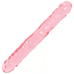 Crystal Jellies 12 Inch Double Dong Pink