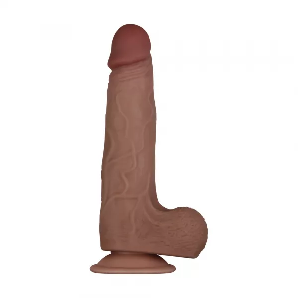 Evolved Real Flex Skin Poseable  Inch Dildo Flesh Brown