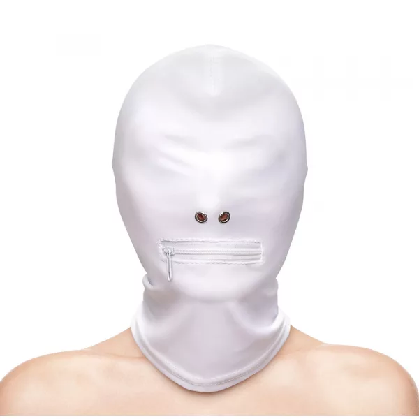 Fetish and Fashion Zipped Mouth Hood