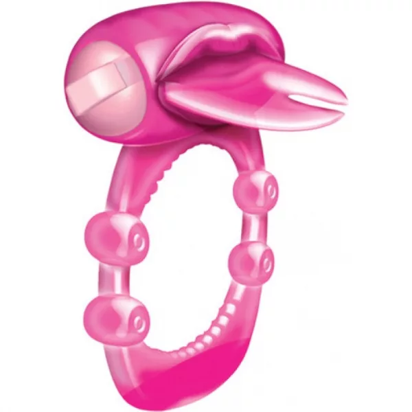 Forked Tongue Vibrating Silicone Cock Ring