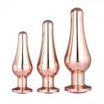 Gleaming Butt Plug Set Rose Gold