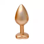 Gleaming Love Pearl Gold Butt Plug Medium