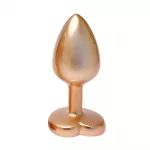 Gleaming Love Pearl Gold Butt Plug Small