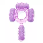 Humm Dinger Super Quad Vibrating Cock Ring Purple