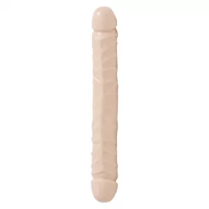 Jr Veined Double Header 12 Inch Bender Dong Flesh Pink